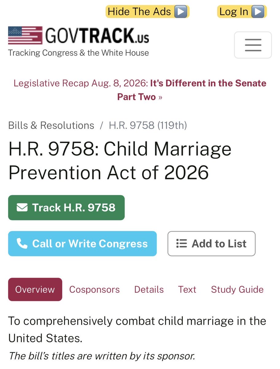ChairRelaxed's tweet photo. @wiscofirst @Sensus_Fidelium Child marriage is considered a form of child sex trafficking by @ncmec

why are @WisGOP keeping it legal? https://t.co/D4G6eC1N85