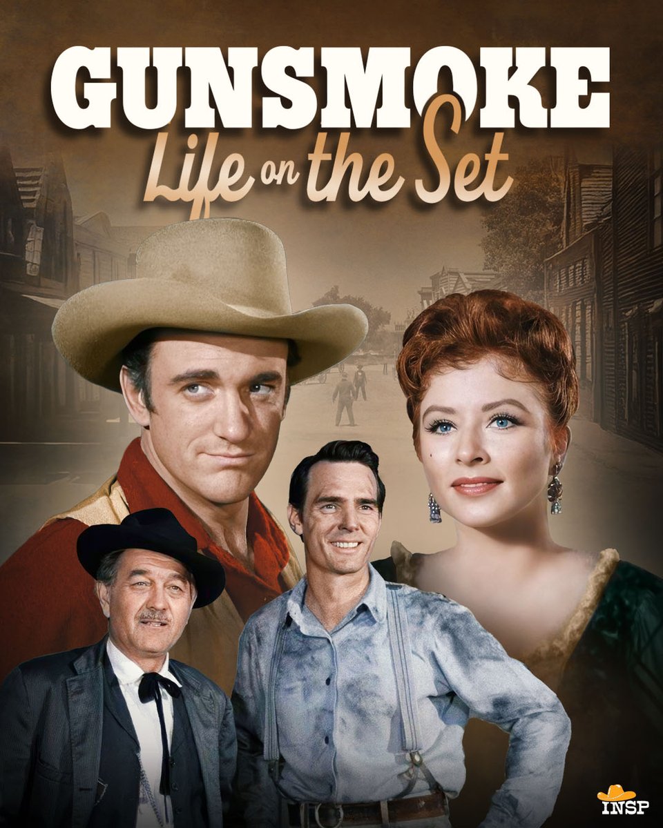 insp_tv's tweet photo. The friendships behind Gunsmoke were just as memorable as the stories on screen. Read more about the cast's real-life bonds and behind-the-scenes moments: https://t.co/enxoLgDDwd.

Watch Gunsmoke tonight at 8p ET on INSP. https://t.co/iowyxqtpgF