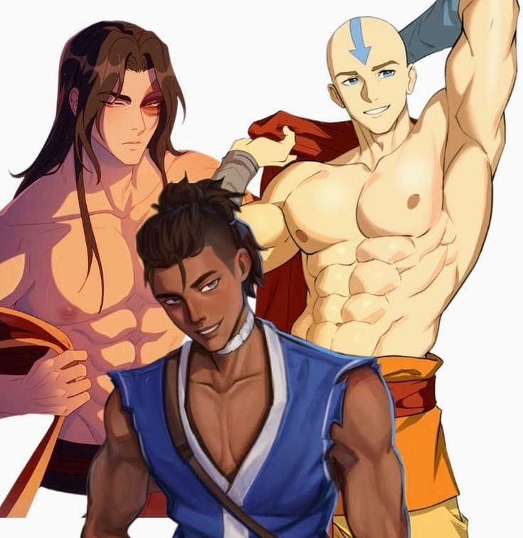 FVR5hve's tweet photo. Zuko is hot 
Aang is good looking 
Sokka is charming https://t.co/062giHYueN