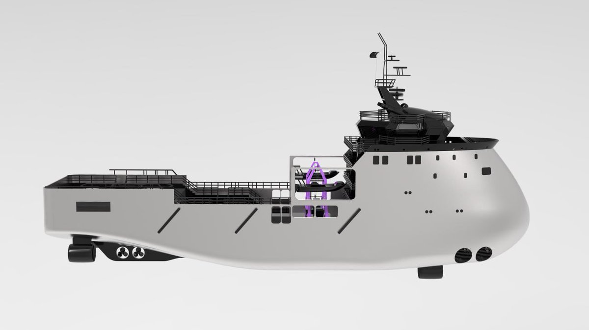 KennedyOkpara8's tweet photo. Just finished my latest maritime concept: an X-Bow Drone Carrier designed for extreme weather stability and high-efficiency operations. The inverted bow slices through heavy seas and is also adapted for autonomous drone deployments. 🚢🛸
#ConceptArt #NavalArchitecture #XBow #MaritimeDesign #Drones