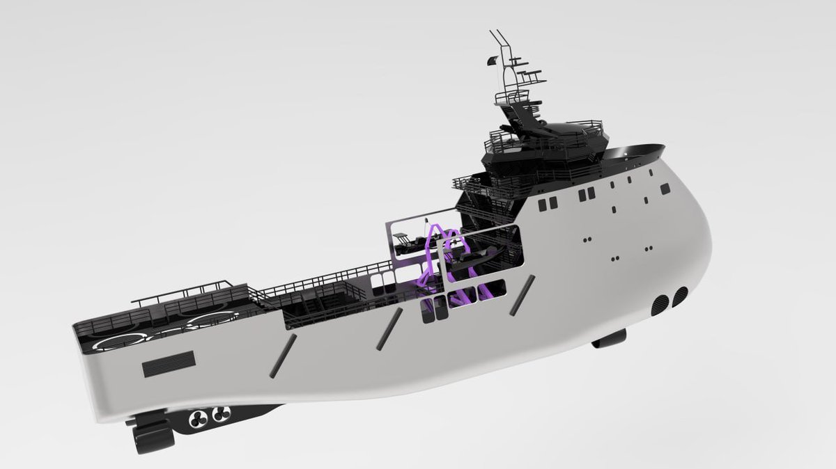 KennedyOkpara8's tweet photo. Just finished my latest maritime concept: an X-Bow Drone Carrier designed for extreme weather stability and high-efficiency operations. The inverted bow slices through heavy seas and is also adapted for autonomous drone deployments. 🚢🛸
#ConceptArt #NavalArchitecture #XBow #MaritimeDesign #Drones
