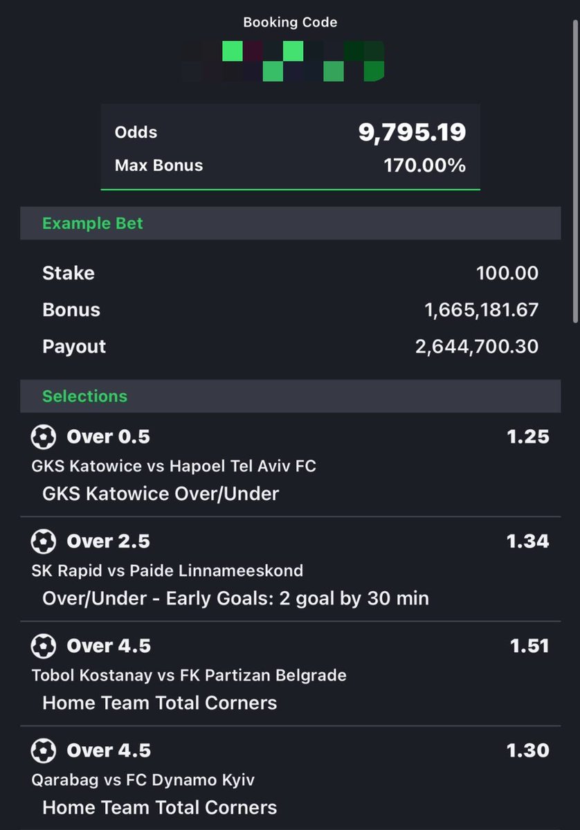 Boochi_dgreat's tweet photo. 9.7K odds✅

Code here> https://t.co/gu4Qr0wHYt https://t.co/2uWydIZFVU
