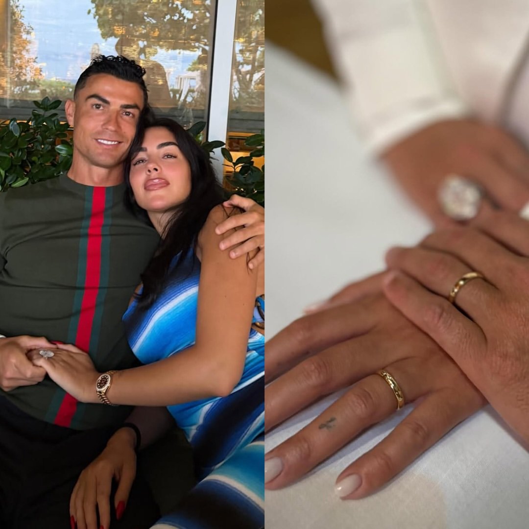 ofootball__'s tweet photo. THEY TIED THE KNOT! 💍

Cristiano Ronaldo and Georgina Rodríguez have finally exchanged vows. https://t.co/QQoJad48IB