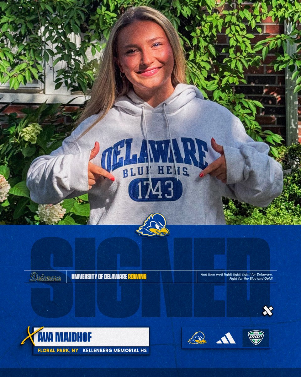 DelawareRowing's tweet photo. Introducing another signee ✍🏼👋 Welcome, Ava! https://t.co/UGeLifcryd