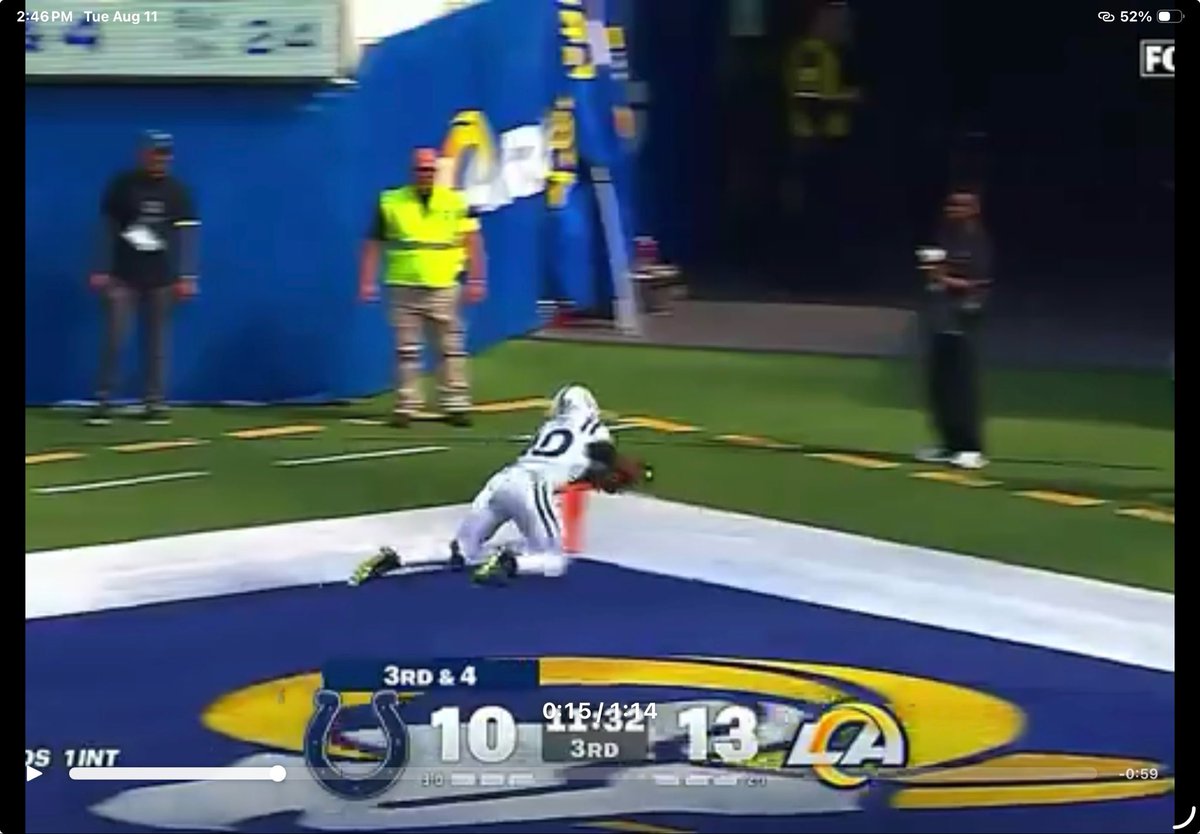 DavidOdom20's tweet photo. @SharpFootball He recovered the fumble inbounds. It was still a TD. Steichen should have challenged. https://t.co/R8U7p6KexV