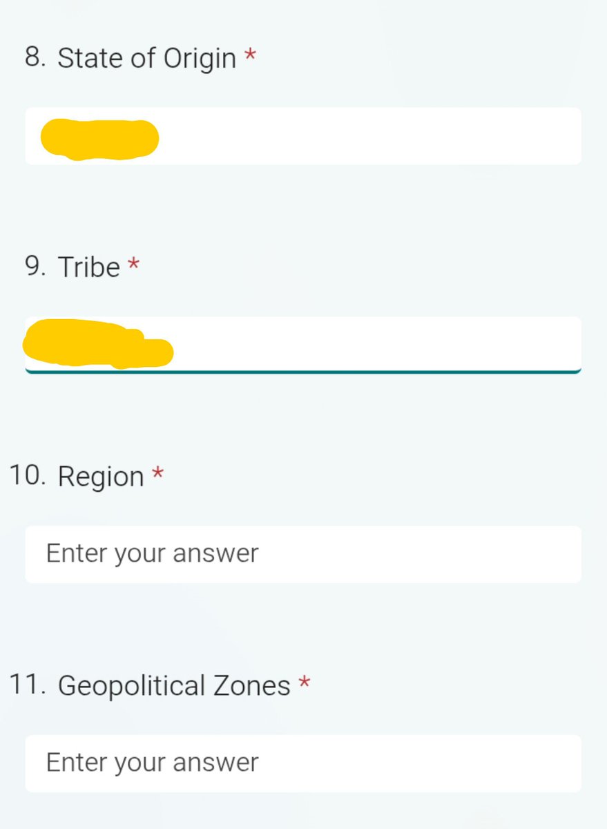 ArunaArthur's tweet photo. Look at what a Job application form is asking me ohh 😭.

My Tribe????, what has that got to do with my skills and qualifications.

An Engineering Job Application ohh https://t.co/s7XXZuj7dP