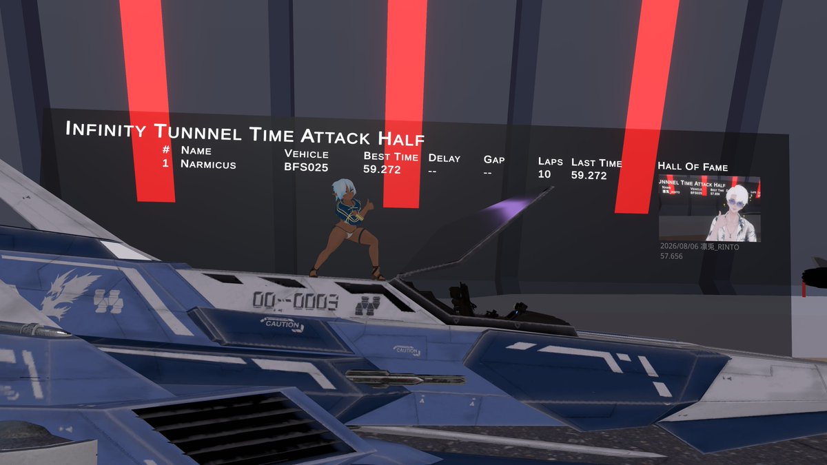 narmicus's tweet photo. Time: 0:59.272

YES!! 1 minute barrier, #InfinityTonnel Time Attack Half Course, defeated!!!! https://t.co/9y6v6wKTgg