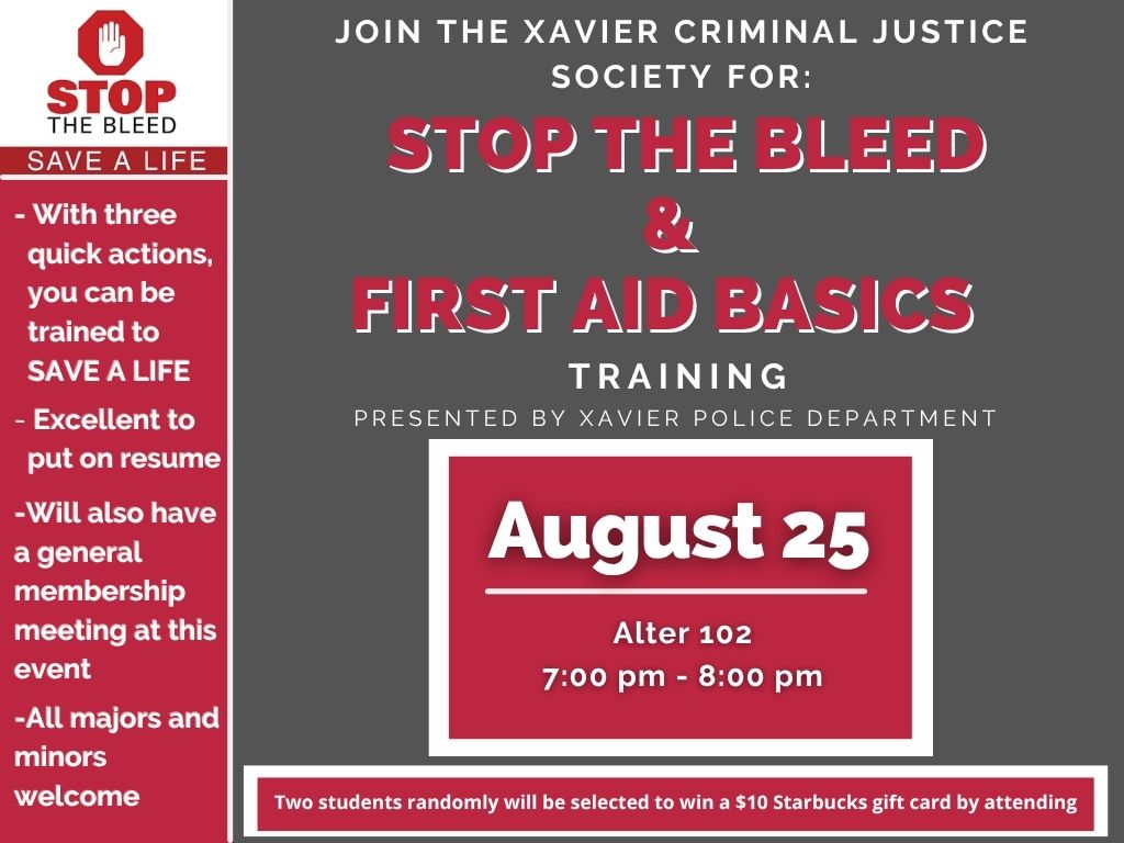 XUCJSociety's tweet photo. The Xavier Department of Criminal Justice and Criminal Justice Society are ready for Fall 2026!  Join us for a semester of learning, service, networking and fun. All majors and minors are welcome to our events!

View our upcoming events below 👇

#XUCJSociety #Fall2026 #AllForOne https://t.co/5vo1hHlXmN
