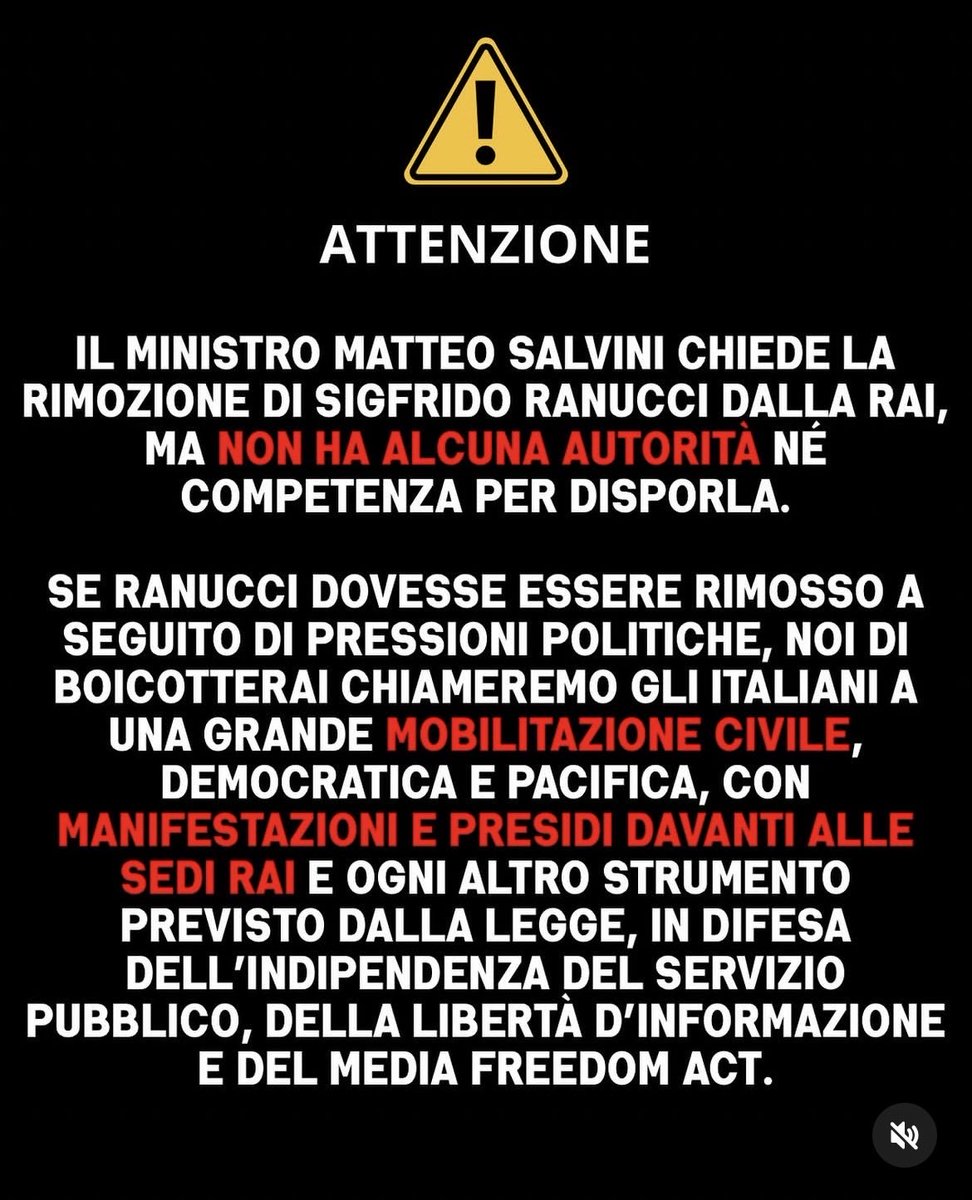 lisameyerildra1's tweet photo. Condivido: se Ranucci  dovesse essere rimosso in seguito a pressioni politiche occorre mobilitarsi https://t.co/qXVGBQzzHU