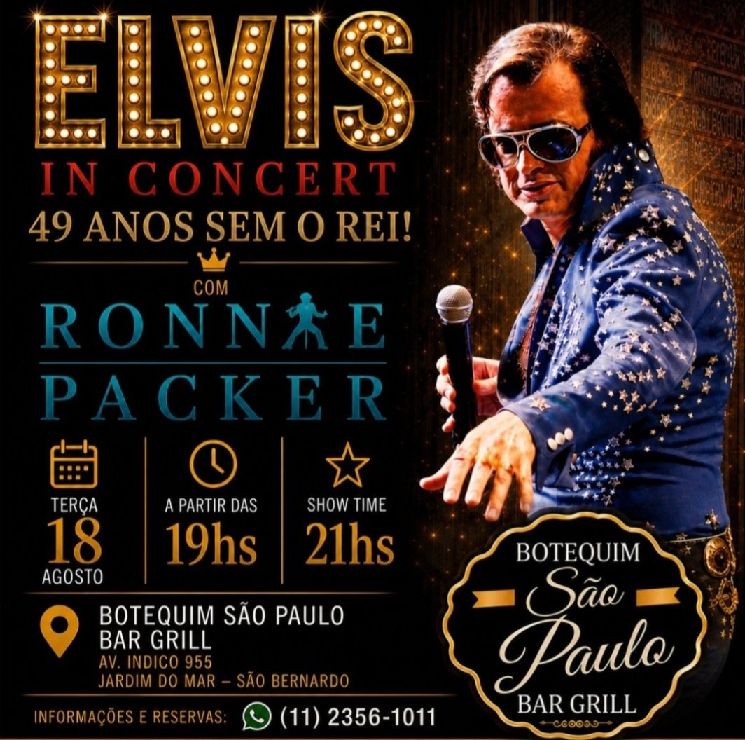 ronniepackersp's tweet photo. Elvis in Concert!
Nosso próximo encontro! https://t.co/IKL1P9idpm