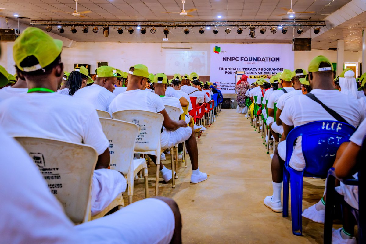 nnpclimited's tweet photo. PHOTO NEWS

NNPC Foundation Sustains Nationwide Financial Literacy Program for NYSC Members

NNPC Foundation Ltd/Gte., the Corporate Social Responsibility (CSR) arm of NNPC Ltd., in partnership with the National Youth Service Corps (NYSC), has continued its nationwide Financial Literacy Programme aimed at equipping young Nigerians with essential financial management and entrepreneurial skills.
 
Speaking during the Batch B, Stream 2 of the programme held at the FCT NYSC Orientation Camp, in Kubwa, Abuja, over the weekend, the Acting Managing Director of the NNPC Foundation, Euginia Dominion, urged participants to leverage the opportunity to build sound financial knowledge and establish sustainable businesses. Dominion highlighted the programme’s impact since its commencement in 2023 with Kudimata Nigeria Limited serving as the consultant, noting that 531 successful participants received business grants and starter packs in May 2025 following a competitive assessment of their business proposals.
 
The FCT NYSC Coordinator, Samson Ateli, commended NNPC Limited for the initiative, stressing that the programme has positively transformed the mindset of corps members by promoting financial prudence, self-reliance and entrepreneurship.
 
With more than 1.3 million corps members already trained, the Financial Literacy Programme is helping to bridge the gap in financial knowledge among Nigerian youths while creating pathways to entrepreneurship and job creation. The initiative demonstrates the NNPC Foundation’s commitment to youth empowerment and its broader contribution to Nigeria’s economic growth by preparing young Nigerians to become financially responsible citizens, entrepreneurs and employers of labour.

#NNPCCares
#NNPCFinancialLiteracyProgramme
#EnergyForToday
#EnergyForTomorrow