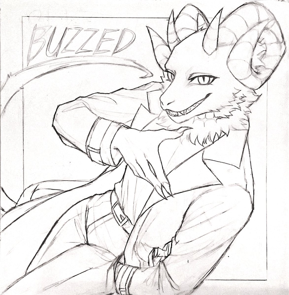 Alecyandraw's tweet photo. @imbuzzedd Ngl the original sketch without colors kinda ate 💅 https://t.co/Msb8xgQX2X