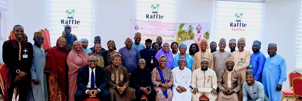 KADPBC's tweet photo. The Kaduna State Government, through the Planning and Budget Commission 
in  collaboration with the Global Alliance for Improved Nutrition (GAIN) and Kaduna State Bureau of Statistics has concluded the validation of its draft Kaduna State Climate and Nutrition Strategy. https://t.co/Q3jTKMWJ4T