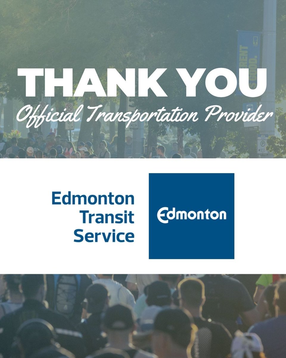 Edm_Marathon's tweet photo. Thank you to our Official Transportation Provider, ETS, for supporting the transportation of our volunteers &amp; participants!
Still figuring out your transportation on August 16? ETS can get you there!
Check https://t.co/YWhyKzD4tE to plan your trip to the Servus Edmonton Marathon https://t.co/MtUp7Jpc9B
