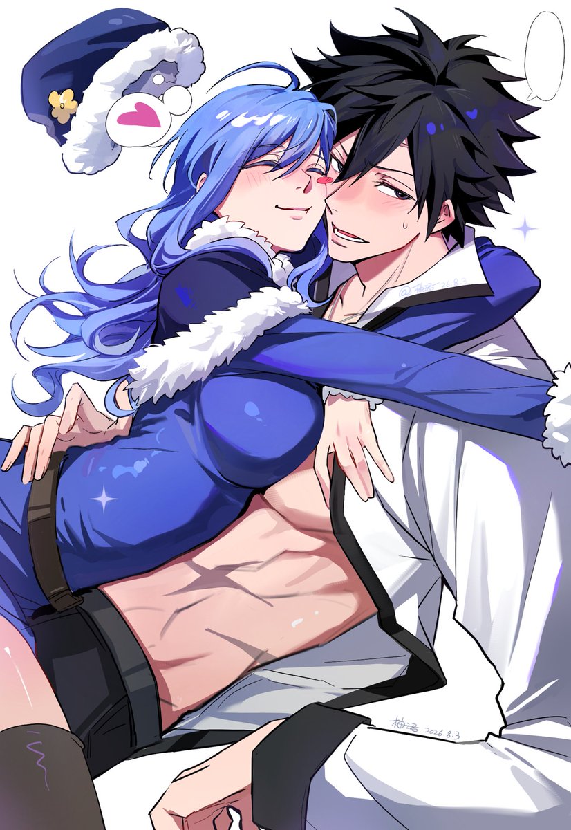 YOUJUN_zzz's tweet photo. 另外一个版本
#FairyTail #Gruvia https://t.co/nGrRPLd5LH