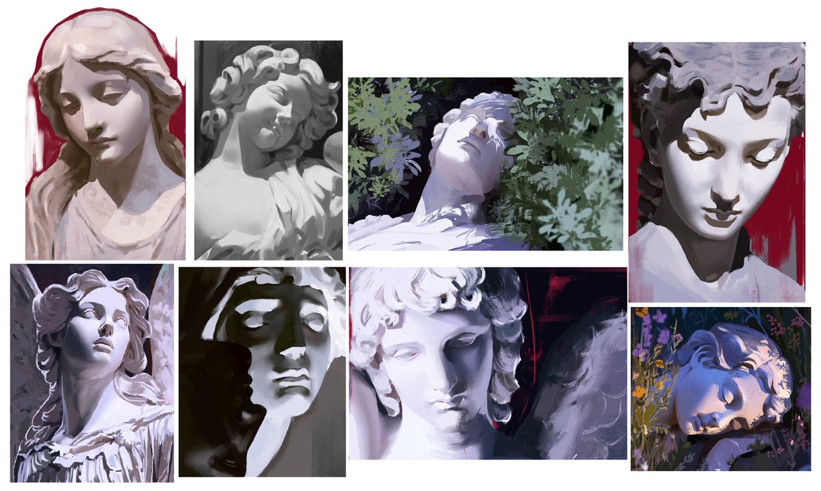 97_eii's tweet photo. I’ve drawn quite a few statues so far, and I’ll keep drawing more https://t.co/2obifxhyXJ