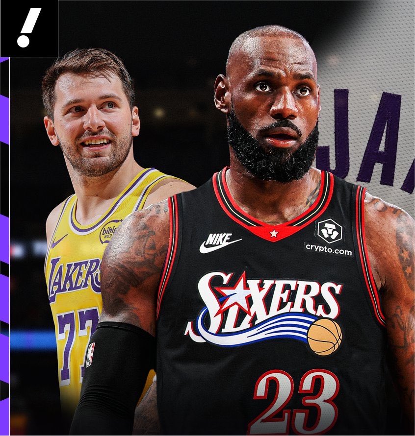 LakeShowYo's tweet photo. When Luka drops 60 on LeBron on Christmas >>> https://t.co/S5ovldCJ1c