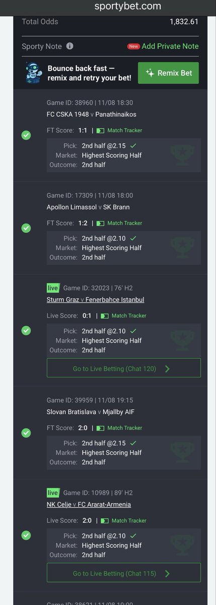 Egoigwerisk's tweet photo. 1.8k odds 

1 cut 

DROP YOUR WINNING TICKET FLEX1 

✅✅✅✅✅✅✅✅❌ https://t.co/4bEMcw2Ub9