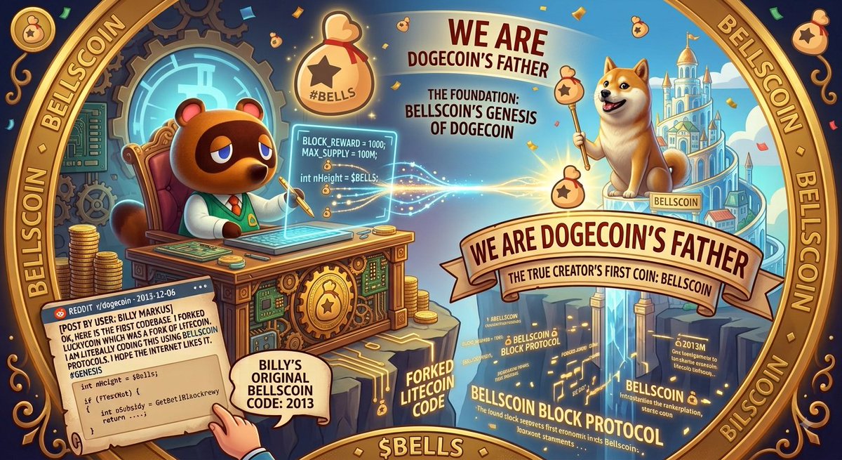 BellishK2022's tweet photo. The legend continues! ๐คฏ
Discover $BELLS , the original meme coin from the creator of $DOGE ๐๐ธ
A powerful proof-of-work crypto with a unique twist. Join the community and be part of the meme coin revolution! ๐๐
#cryptonews #bellscoin #dogecoin #memecoin #proofofwork https://t.co/8XLxnk5Xig