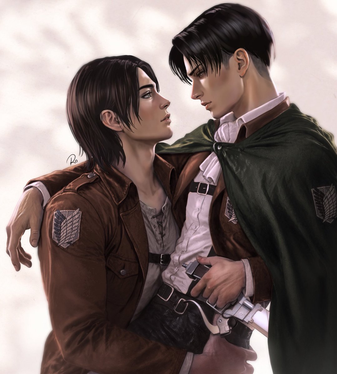 Roredwarrior's tweet photo. Eren and Levi #attackontitan #levi #eren https://t.co/Rkk5aGgamx