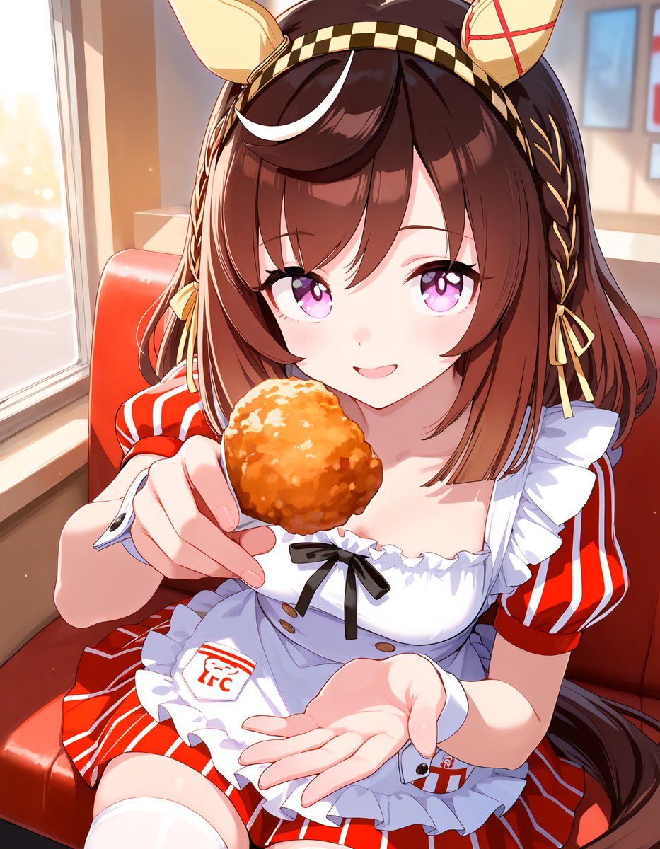 agemakifutamata's tweet photo. 今日からKFCコラボだよブエナちゃん https://t.co/IWuREotwIX