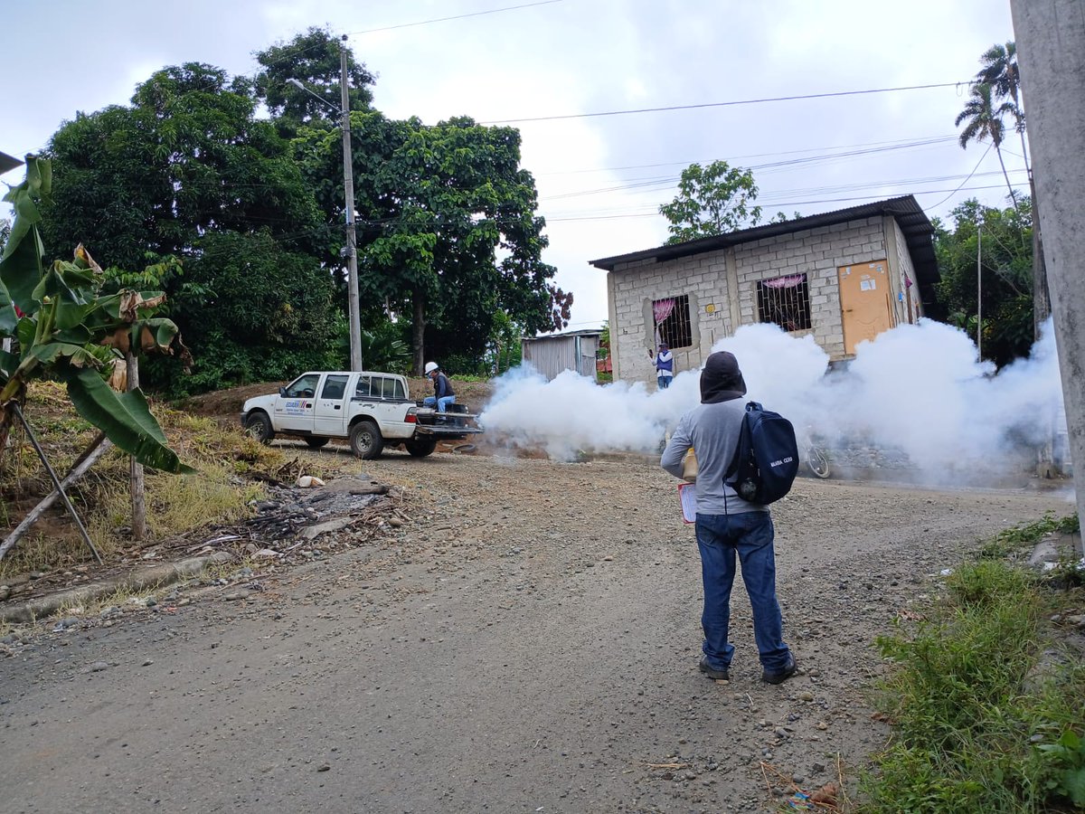 DPS_LosRios's tweet photo. #Quinsaloma| @Salud_Ec y Jóvenes en Acción en una  jornada de prevención en el barrio Nueva Esperanza, con minga de destrucción de criaderos, abatización y fumigación. Acciones que fortalecen la prevención y control de enfermedades transmitidas por vectores, protegiendo la salud https://t.co/VVbO32u9bj