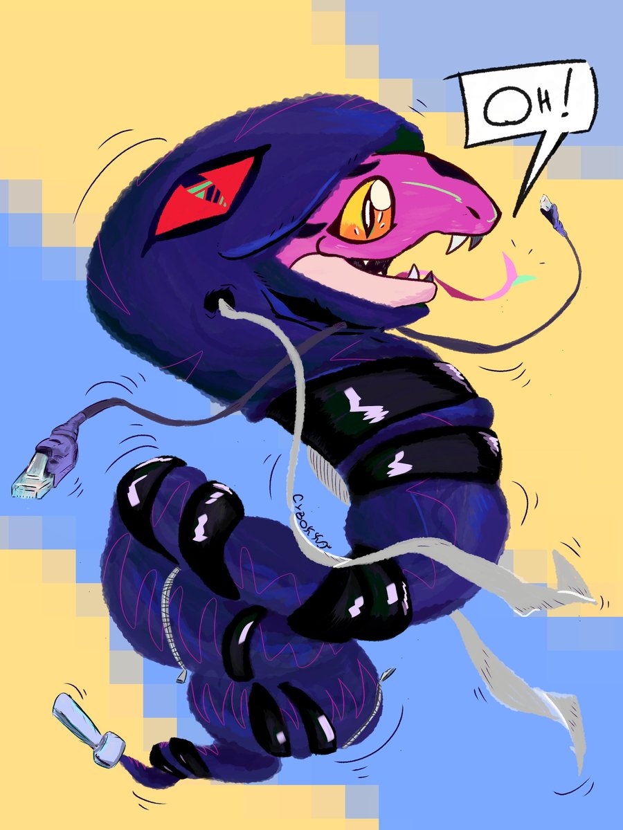 cybokko's tweet photo. Snakemon 🐍

#digimon #デジモン https://t.co/GLBKIGJ6MA