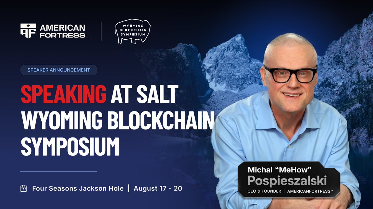 Americanfort_io's tweet photo. The industry is debating whether to freeze Satoshi's wallets before quantum computers can crack them.  

That's the wrong question.  What we should be asking is, why aren't wallets quantum-resistant by default?

@MehowHacks will be talking about exactly that at the @SALTConference in Wyoming. 

See you there.
