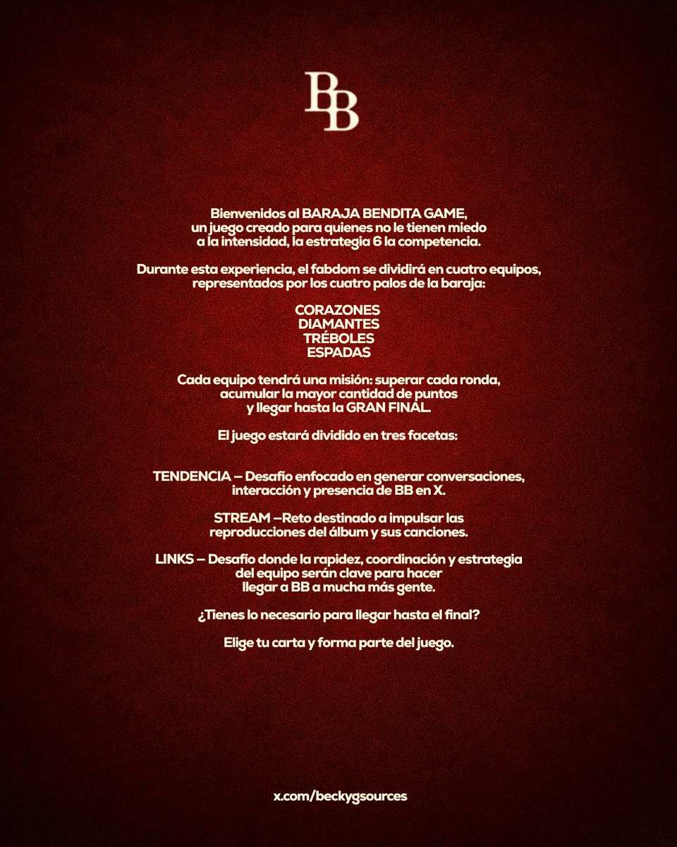 BeckyGSources's tweet photo. ¿Están Listos Para La Experiencia? 🎴
#BBWeek. https://t.co/6aMtCZud6d