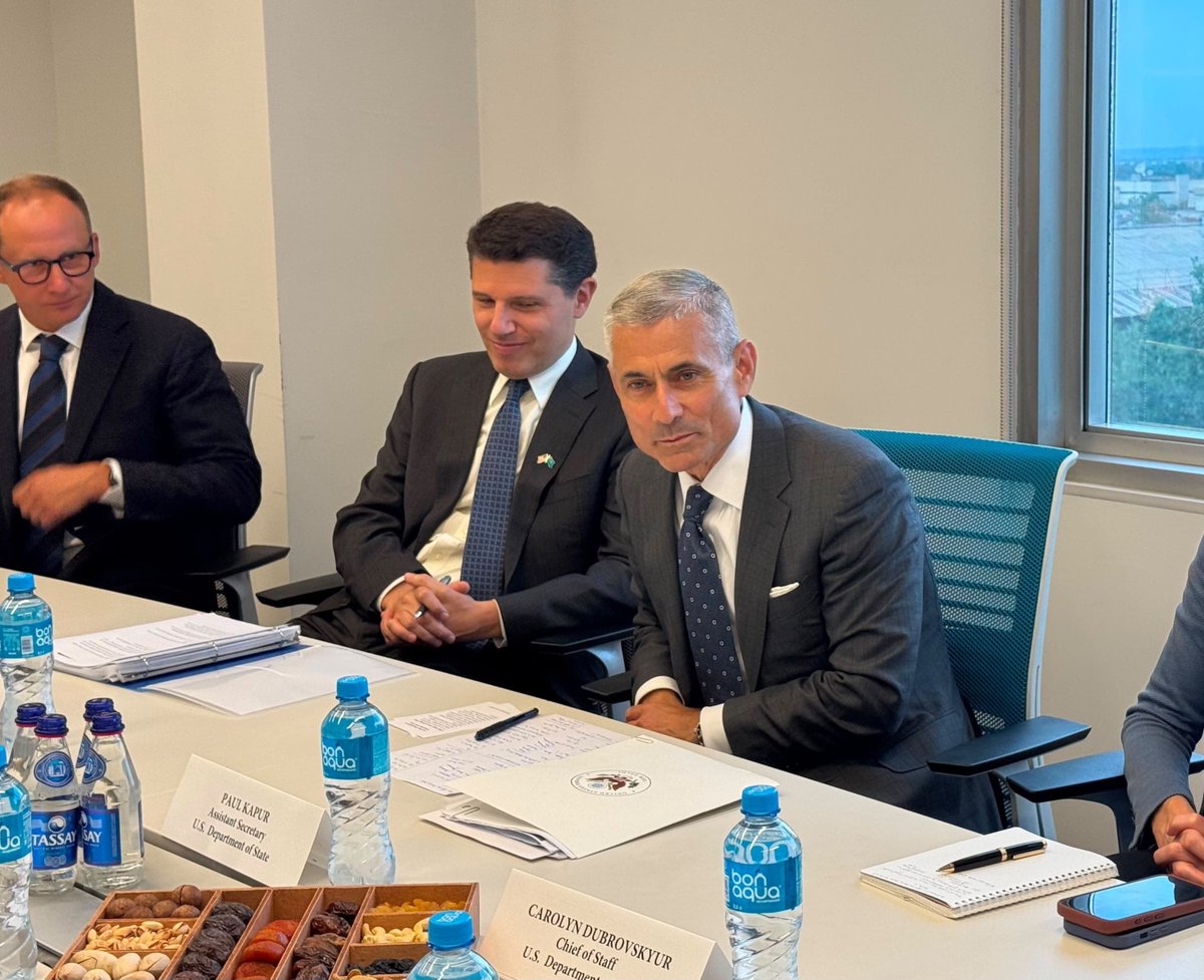 State_SCA's tweet photo. Met with the American Chamber of Commerce and discussed their advocacy to improve the trade and investment climate in Kazakhstan. -- S. Paul Kapur https://t.co/Ka1zAXFvag