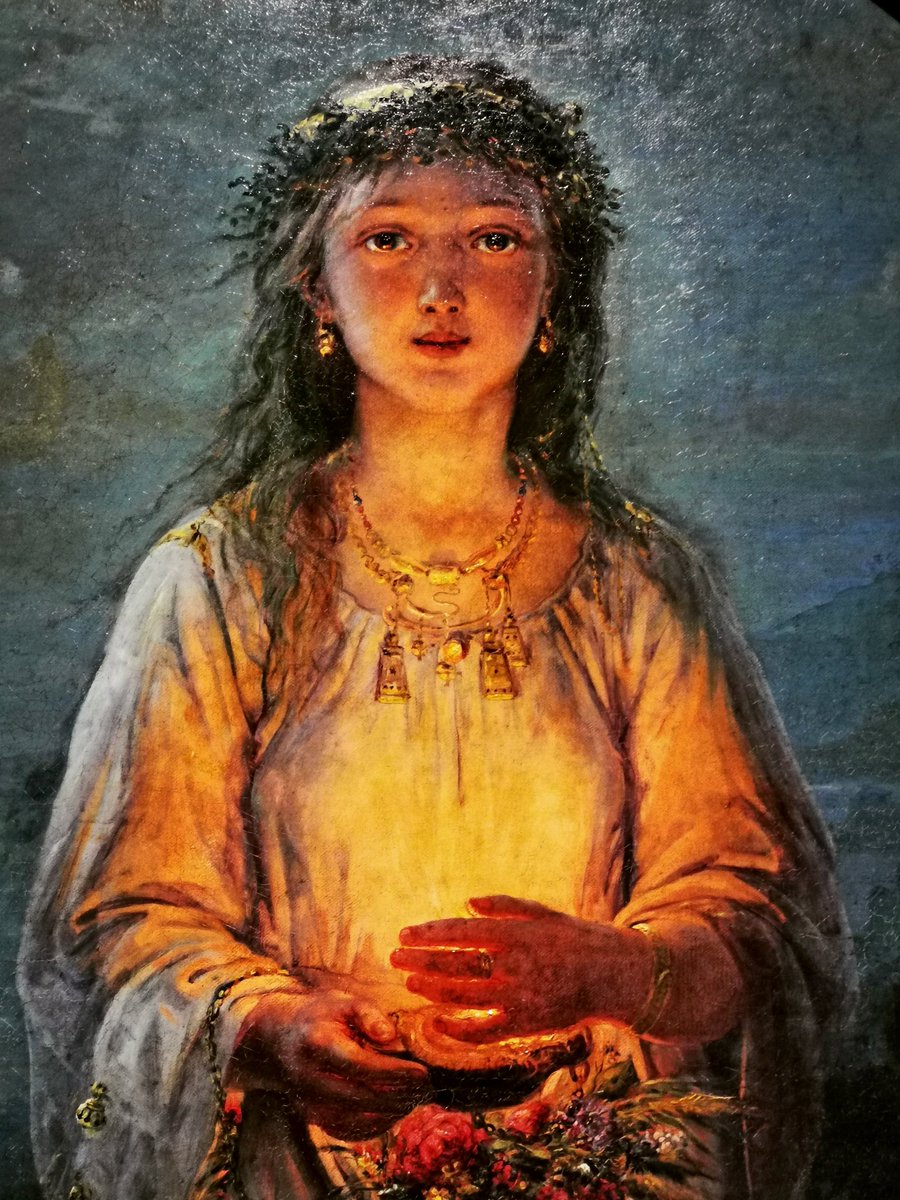 Marrioend's tweet photo. Vincentas Slendzinskis
"Priestess"
1873
Collection of Dominykas Šaudys and Regina Šemiotaitė
Exhibition in the Vilnius Picture Gallery

Lithuanian golden art.
#Lithuania🇱🇹️ https://t.co/KICGqMHjYM