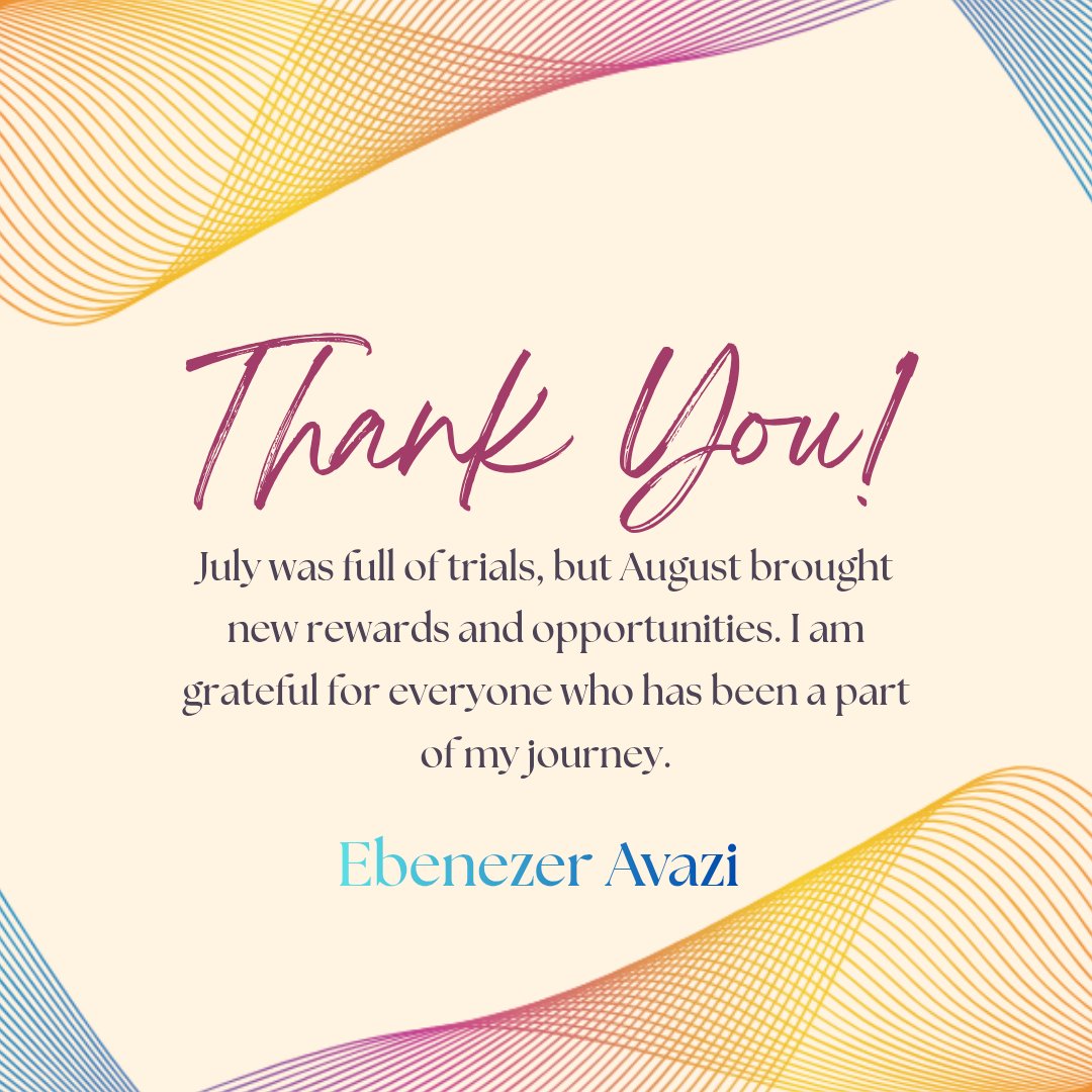 avaziebenezer's tweet photo. To everyone who prayed for me, encouraged me, sent help, checked in on me and supported me — I see you, and I sincerely appreciate you. ❤️ https://t.co/jewTMYc1EE