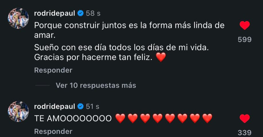 A98018117Raquel's tweet photo. Rodrigo y su comentario a Tini 🥹❤️💍 https://t.co/l59g4iTerm