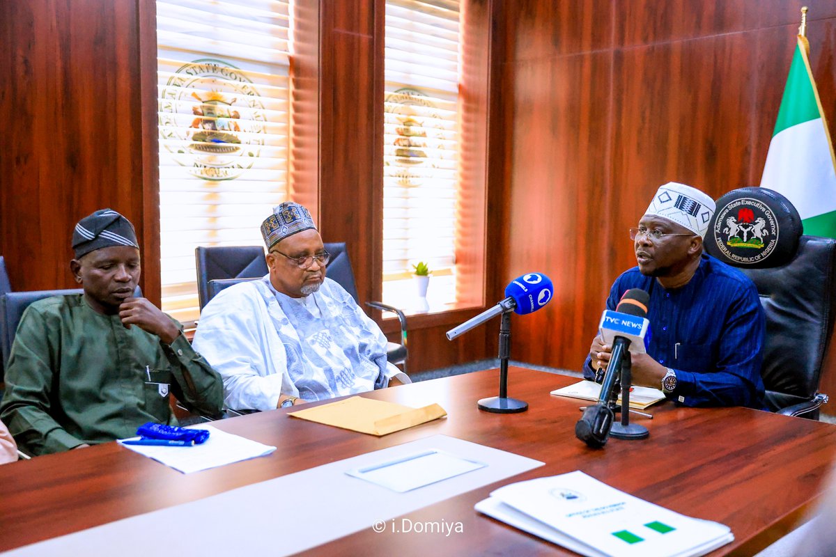 GovernorAUF's tweet photo. Today, I received the leadership of NIREC, Adamawa Chapter, at the Government House, Yola.

We share a common concern over the politicisation of religion and ethnicity to stir sentiments, influence voters or divide our people.

Adamawa belongs to all of us. Let us protect our peace and continue to uphold mutual respect and peaceful coexistence.