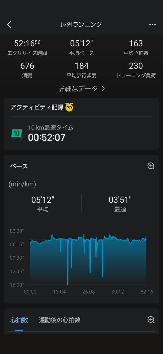 hashigo_pkch's tweet photo. もうすぐで50分切りが見えてきた♪ https://t.co/anwNkdyTnq