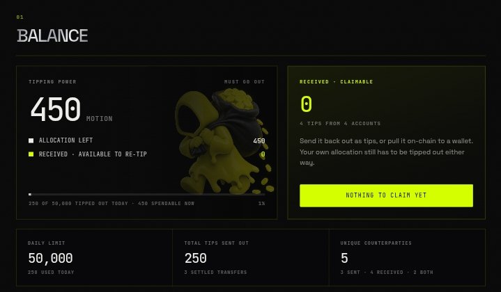 ilham09001's tweet photo. The feed is noisy.  
The system is quiet.  
@motiontip:  
Post → Rank → Burn → Earn  
Feed it motion.  
It feeds you back.  
$MOTION https://t.co/1kbh6Znp54