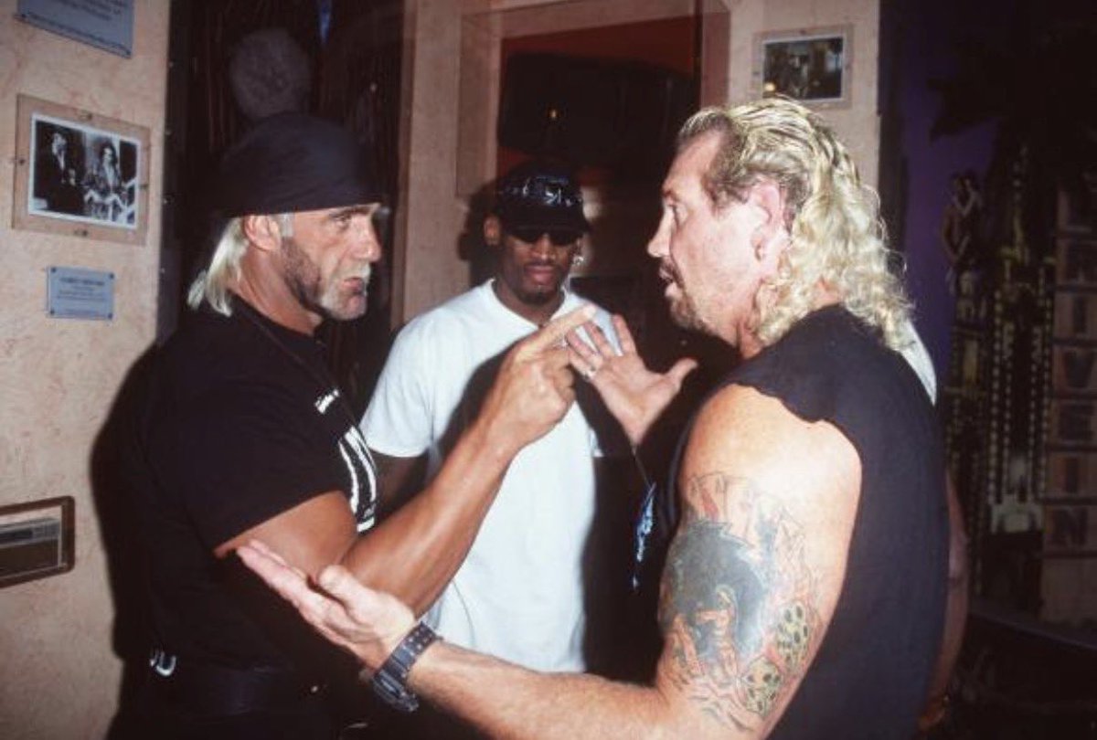 RealDDP's tweet photo. Want to wish a happy heavenly birthday to my friend, The Immortal Hulk Hogan!

This first picture was at one of our WrestleManias. Hulkster was walking behind me and I said, “Hulk, let’s get a picture” and he threw up the Diamond Cutter sign. What a classic shot! 

There’s a bunch of other pictures in here that close to my heart, enjoy them.

When God made the Hulkster, they broke the mold. He was so helpful to me throughout my career. Thanks, brother. RIP 

DDP 💎