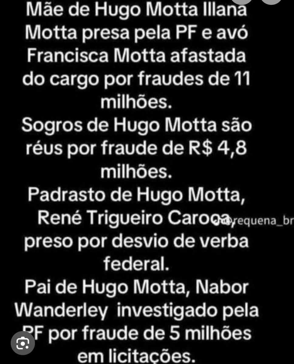 rodrigolimamdh's tweet photo. Você conhece a Família de Hugo Motta?

Veja abaixo,

Depois, comente seu sentimento após a leitura… https://t.co/JxkBcaT43T