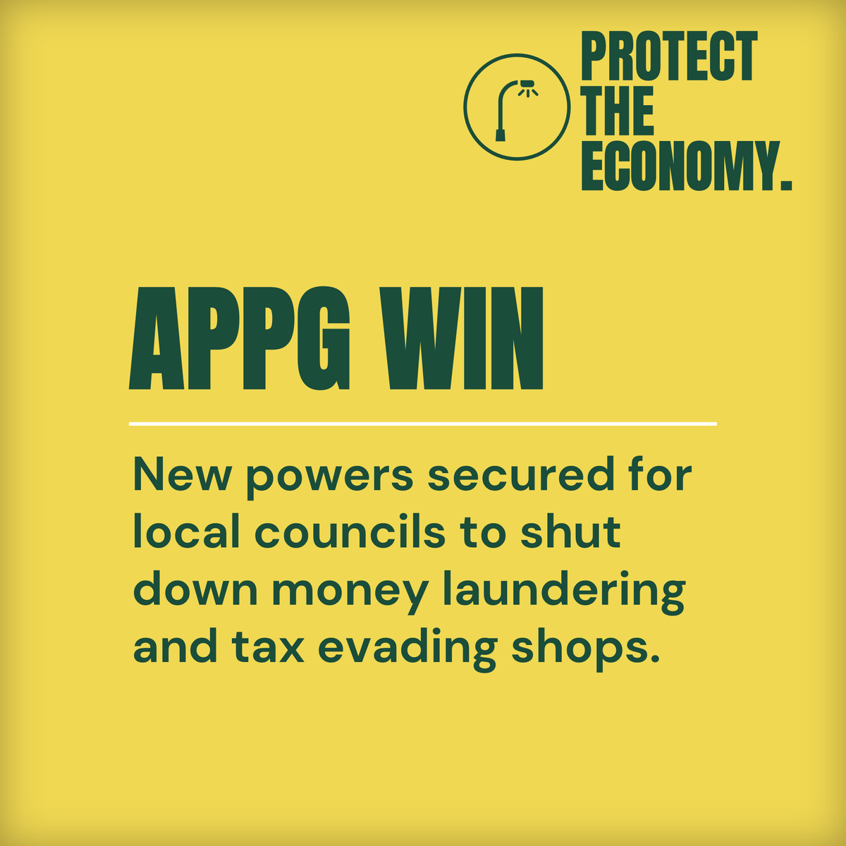 APPGCorruption's tweet photo. ✅ 𝑨𝑷𝑷𝑮 𝑾𝑰𝑵  

The Government has announced new powers for councils to take back control of the high street - measures the APPG has been calling for.  

1. New vape shops will now need planning permission, closing the loophole that let them open unchecked 👇 https://t.co/3QlReiIYUC