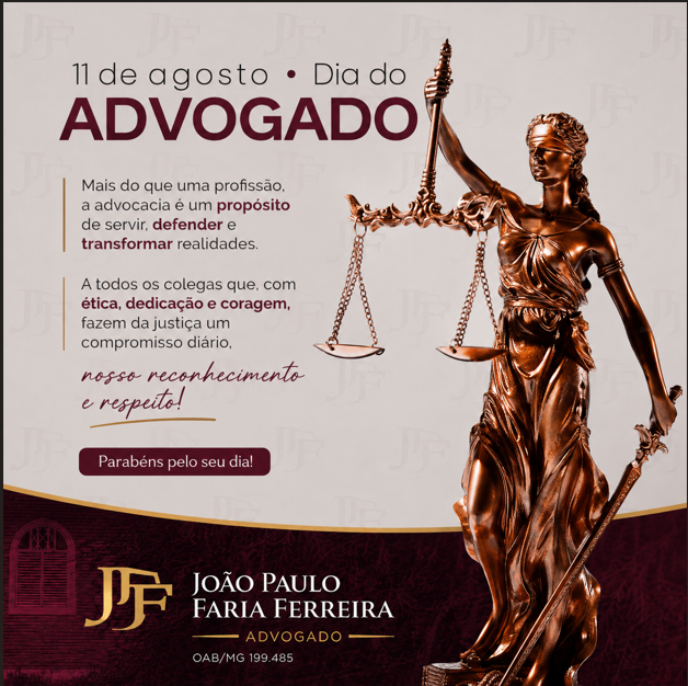 joaopff's tweet photo. ⚖️ Hoje celebramos o Dia do Advogado.

Mais do que conhecer as leis, advogar é defender direitos, buscar justiça e transformar desafios em soluções.

Que nunca nos falte ética, coragem e compromisso com a Justiça.

Feliz Dia do Advogado! 👨‍⚖️⚖️

#DiaDoAdvogado #Advocacia #Direito https://t.co/1xoaWbQhtR
