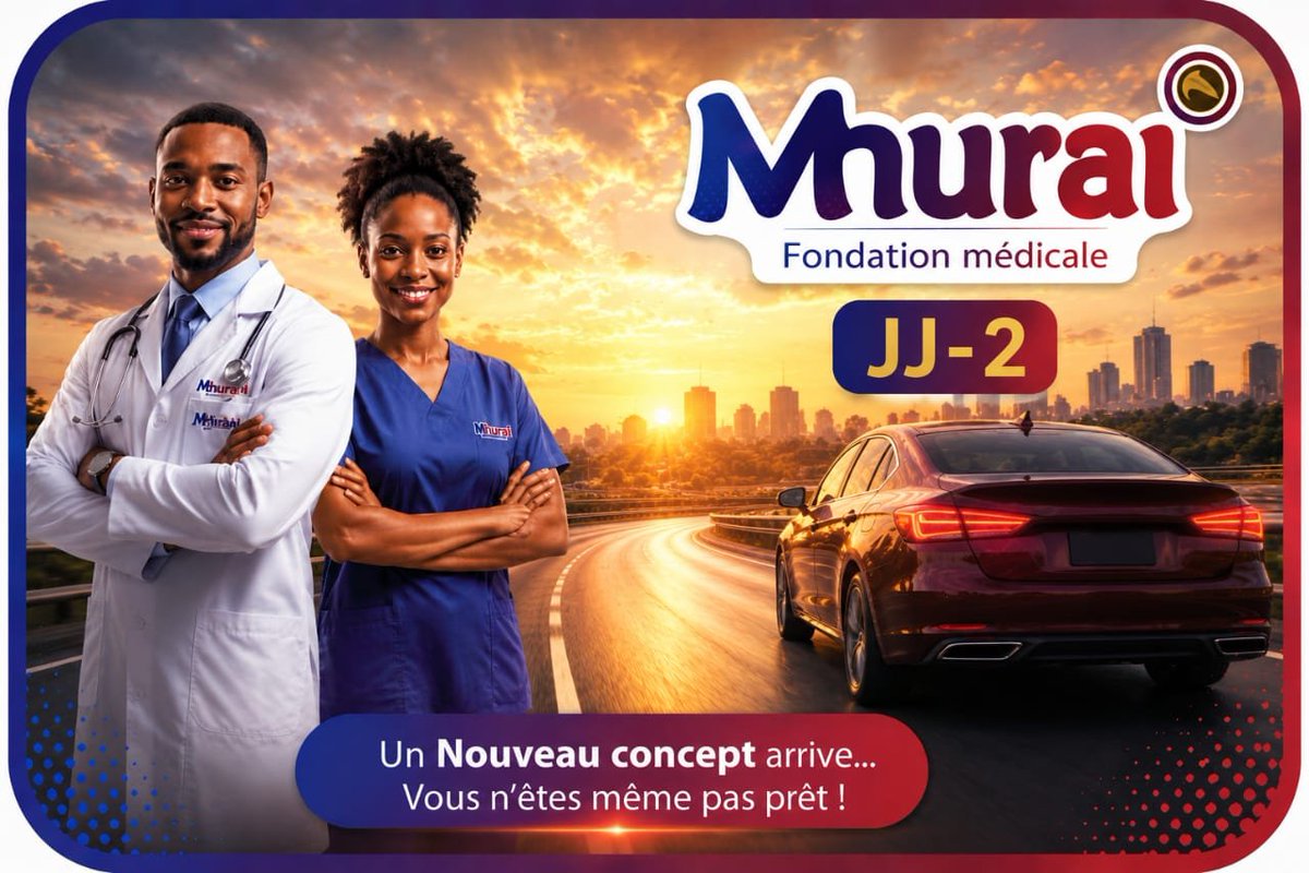 fmhurai's tweet photo. ⏳ J-2... et l'excitation monte !

Quelque chose de grand se prépare chez Mhurai. 
Un nouveau concept qui va changer votre façon de vivre la santé au quotidien.

📅 Rendez-vous dans 48h. Restez connectés 

#MhuraiFondation #JJ2 #NouveauConcept #SantéPourTous #RestezConnectés https://t.co/z2Ne0npf7p