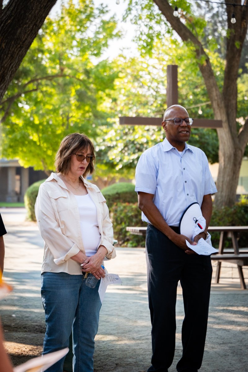 fpu's tweet photo. Yesterday, President André Stephens and First Lady Beth Stephens joined faculty and staff to pray over our campus and the year ahead. We’re placing this new academic year, our students and our entire FPU community in God’s hands and trusting Him to lead the way. https://t.co/XIm19LX5iZ