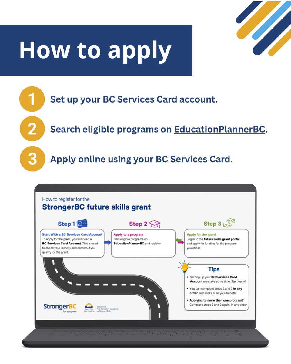 WorkBC's tweet photo. StrongerBC future skills grant applications are now open for 2026/27. 🎓 16,500 people in BC have already accessed this grant to change or advance their career. You could be next! ✨

Learn how to apply:

https://t.co/lcwFotLay7

#WorkBC #StrongerBC #FutureSkillsGrant https://t.co/Z6dbifLDBs