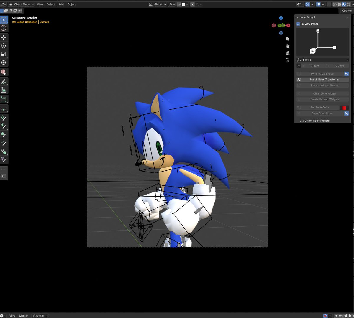 toasbt2's tweet photo. reminding everyone that my sonic rig/model is still fine and available to download and use with credit !!!!!!!!!!!! (gumroad link in thread) https://t.co/6L0jd8YF45