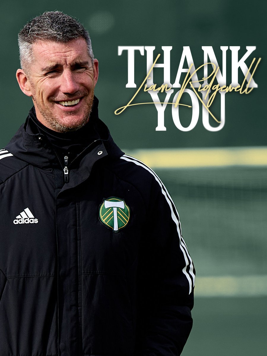 TimbersFC's tweet photo. 📰 | The club has parted ways with assistant coach Liam Ridgewell. We thank Liam for all of his contributions. https://t.co/c2ns4obfSG