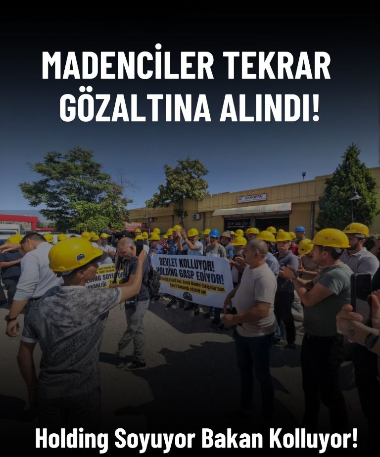 bagimsizmadenis's tweet photo. Saatlerdir gözaltındayız!

Bir holding için madencileri gözaltına alan Ankara Valiliği'ne, Enerji Bakanlığı'na soruyoruz: Yıldızlar SSS Holding bunca yıldır halkı soyarken bir gün kapısına dayandınız mı?
#HoldingSoyuyorBakanBakıyor
#BayraktarSorumlusun https://t.co/8S2dllhxDM