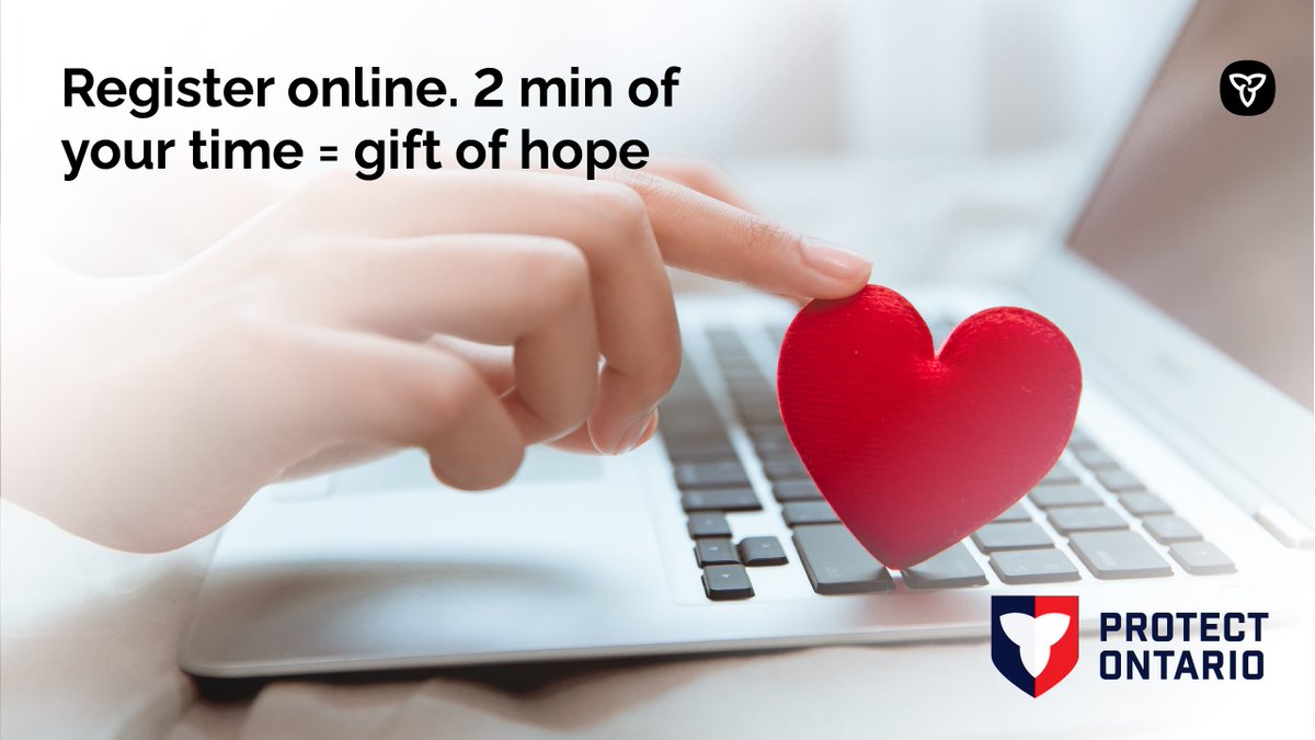 ServiceOntario's tweet photo. In just 2 minutes, you can give hope to someone in Ontario waiting for a lifesaving transplant. 
Here's how: Make sure you’re registered to be an organ donor at https://t.co/YPWOmmJbpn
@TrilliumGift https://t.co/vUGxSpIKWb