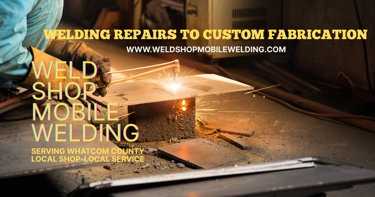 shop_weld's tweet photo. From welding repairs to custom fabrication, we got you! 

🛠️ At Weld Shop Mobile Welding, we provide experienced mobile welding service across Whatcom County. We bring the shop directly to you, providing local service for a metalworks projects. 🚚 https://t.co/TbABJs7PW9