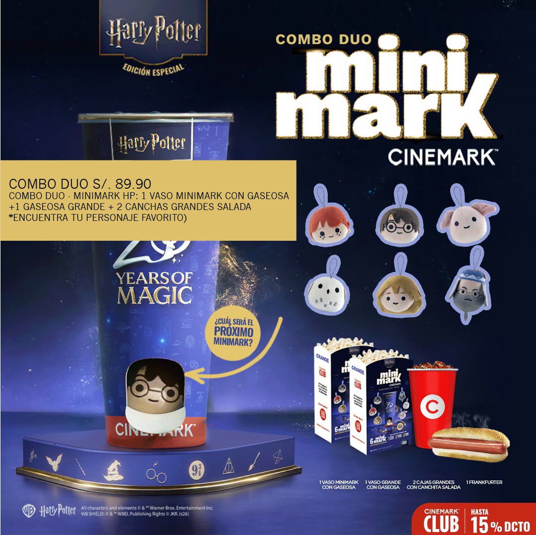 VipertoothNET's tweet photo. Los promocionales de #HarryPotterYLaPiedraFiosofal ya están disponible por las web de @Cinemark_Peru https://t.co/wInaNCSjl3