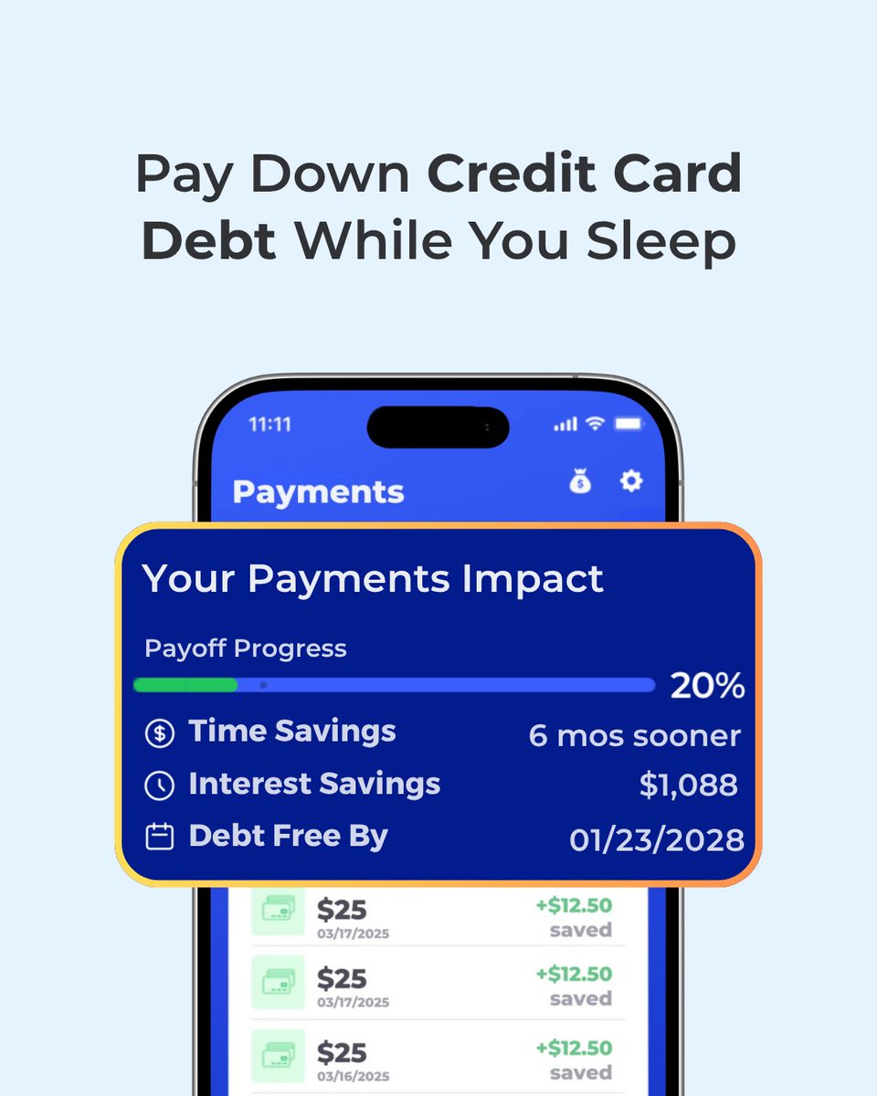 changedapps's tweet photo. Total U.S. credit card debt just topped $1.28 trillion. The average balance: $6,595. The average rate: 21%+. 

All of it! 

That's less than one Chipotle order a month to stop losing hundreds a year to interest.

#ChangedApp #CreditCardDebt #DebtFree https://t.co/vdab9Vpx3K